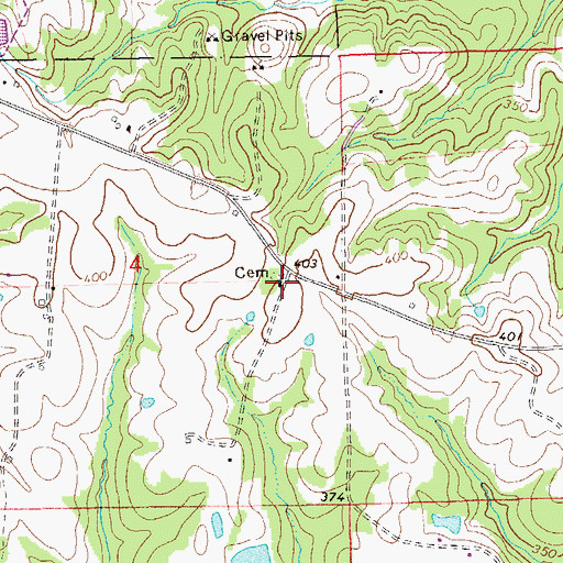 Topographic Map of Macedonia Church, AL
