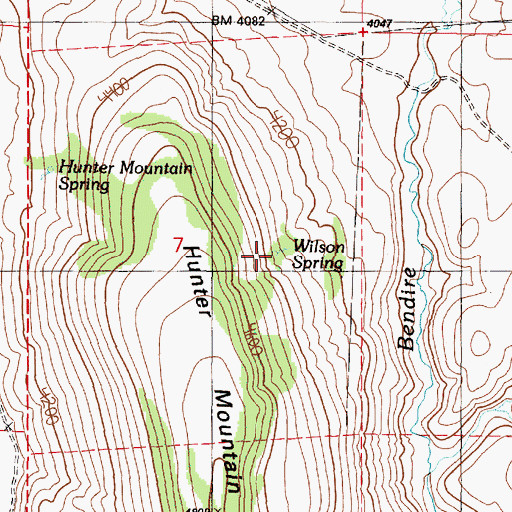 Topographic Map of Wilson Spring, OR