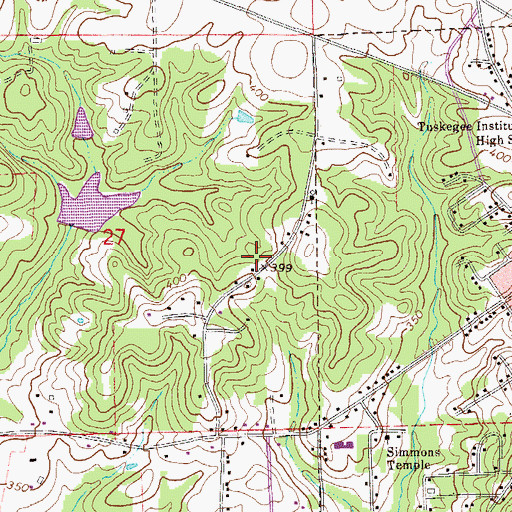 Topographic Map of Pentecostal Faith Church, AL