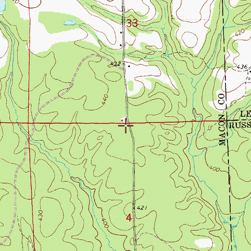 Topographic Map of Providence Church, AL