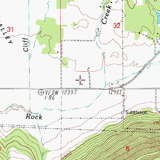 Topographic Map of Aeropuerto de los Banditos (historical), OR