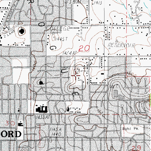 Topographic Map of Buckshot Hill, OR