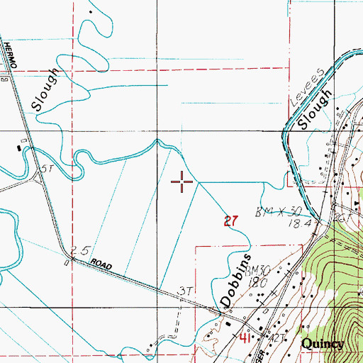 Topographic Map of Dobbins Slough, OR