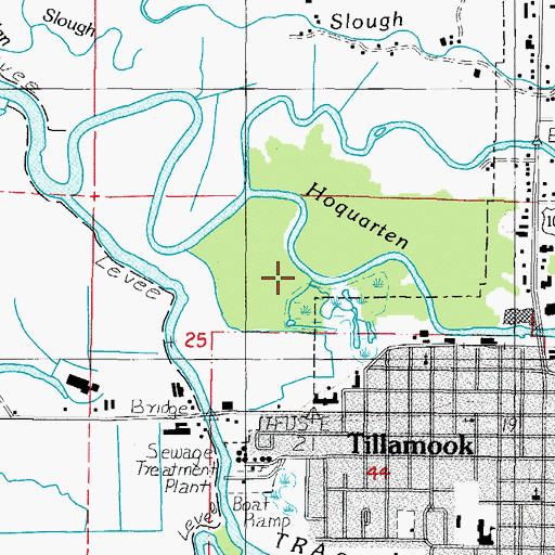 Topographic Map of Stillwell Slough, OR