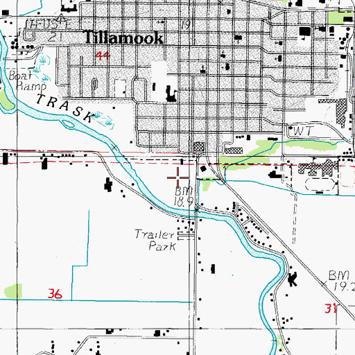 Topographic Map of McKenzie Bridge, OR