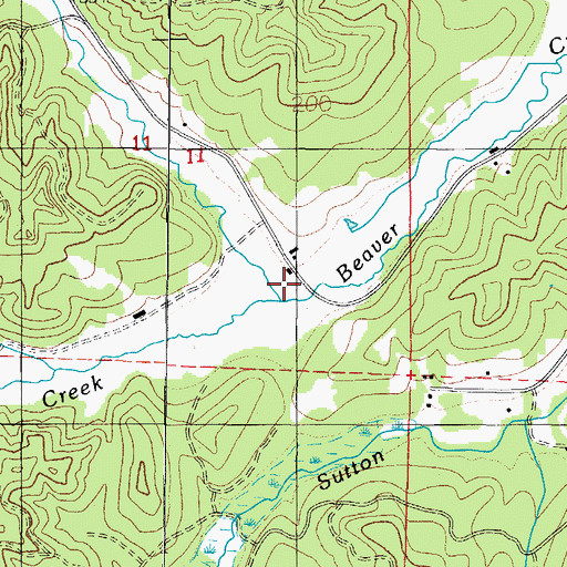 Topographic Map of Neilson Bridge, OR