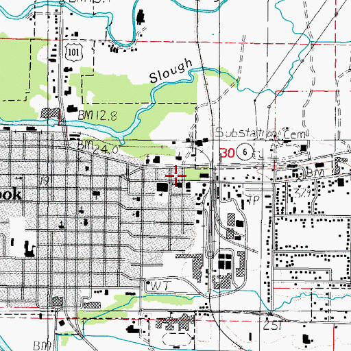 Topographic Map of Goodspeed Park, OR