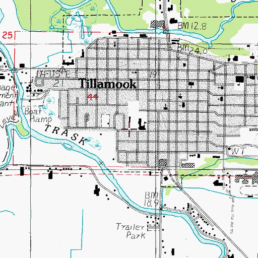 Topographic Map of Liberty Elementary School, OR