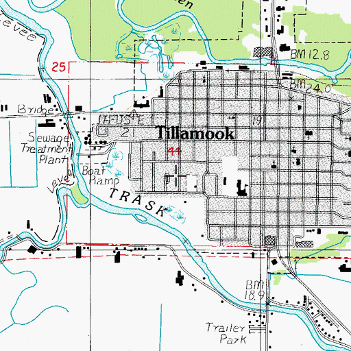 Topographic Map of Stillwell Park, OR