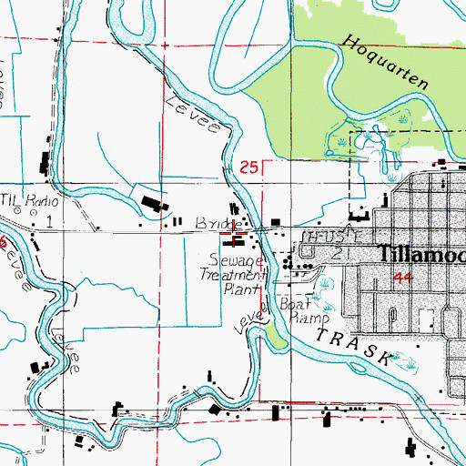 Topographic Map of Stillwell Bridge, OR
