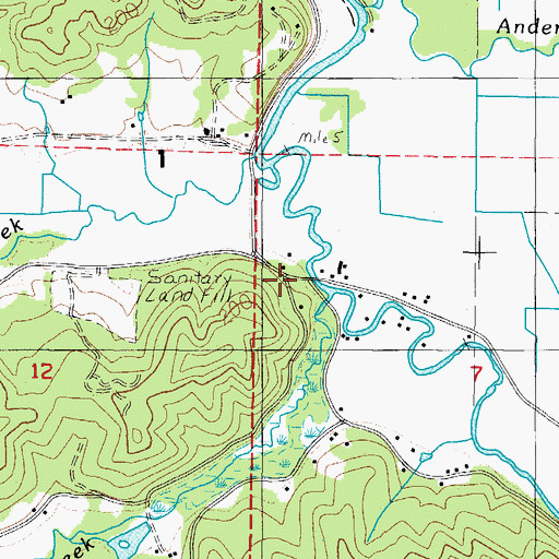 Topographic Map of Blaser Bridge, OR
