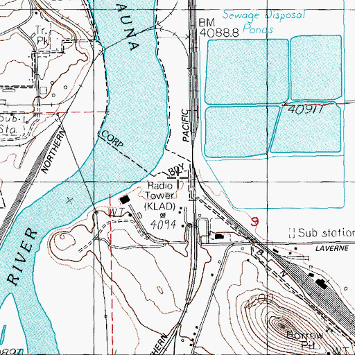 Topographic Map of Bieber Line Junction, OR