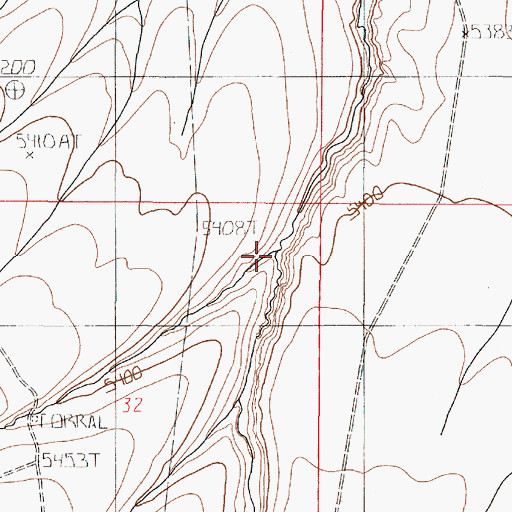 Topographic Map of Deer Creek, OR