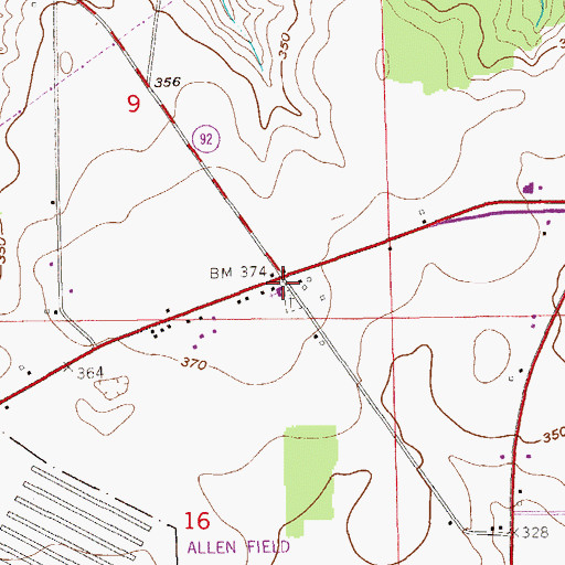 Topographic Map of Christian Home Church, AL
