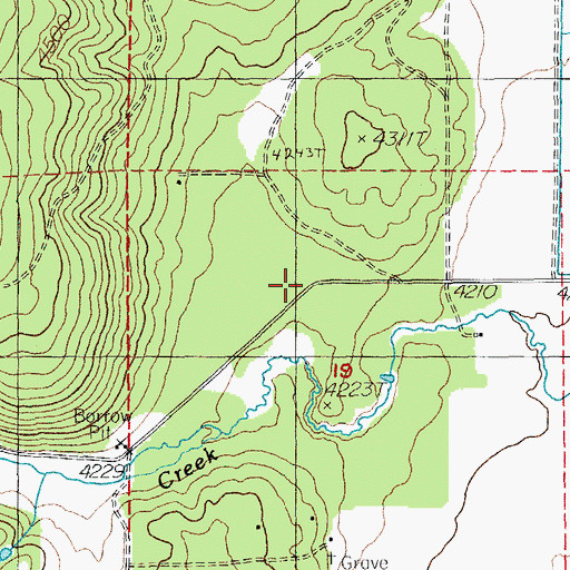 Topographic Map of Swan (historical), OR