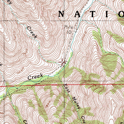 Topographic Map of Wilde Ranch, OR