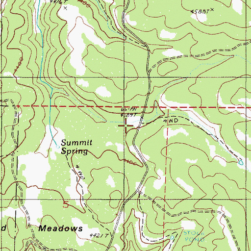 Topographic Map of Summit Spring Forest Camp, OR