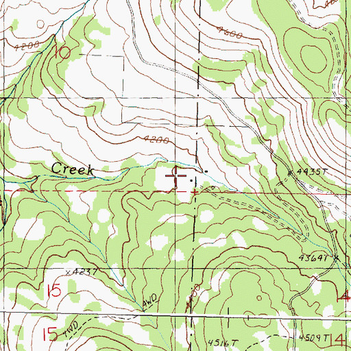 Topographic Map of George Hinton Ranch, OR