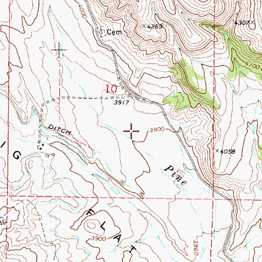 Topographic Map of Head Meadow, OR