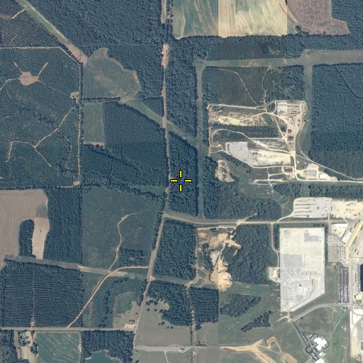 Aerial/Satellite Image of Saint Stephens Cemetery, AL