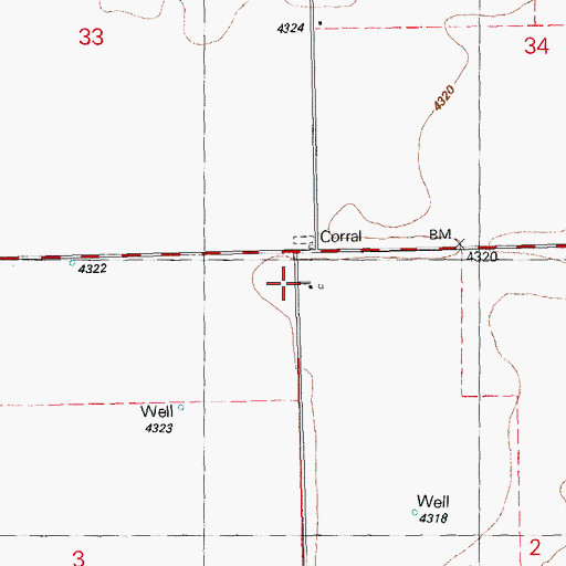Topographic Map of McGee Sawmill, OR