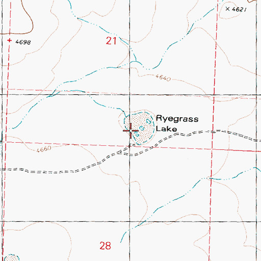 Topographic Map of Surprise Lake Reservoir, OR