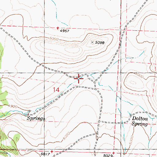 Topographic Map of White Place, OR