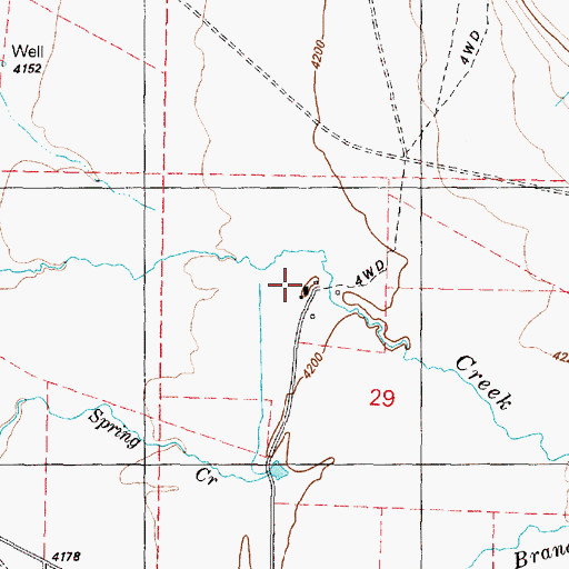 Topographic Map of Silvey Ranch, OR