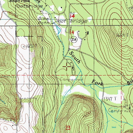 Topographic Map of Park Campground, OR