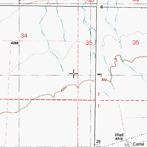 Topographic Map of Whitehorse Valley, OR