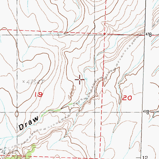 Topographic Map of Settlement Reservoir, OR
