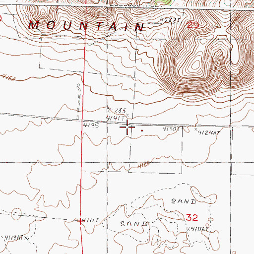 Topographic Map of Jones Ranch, OR