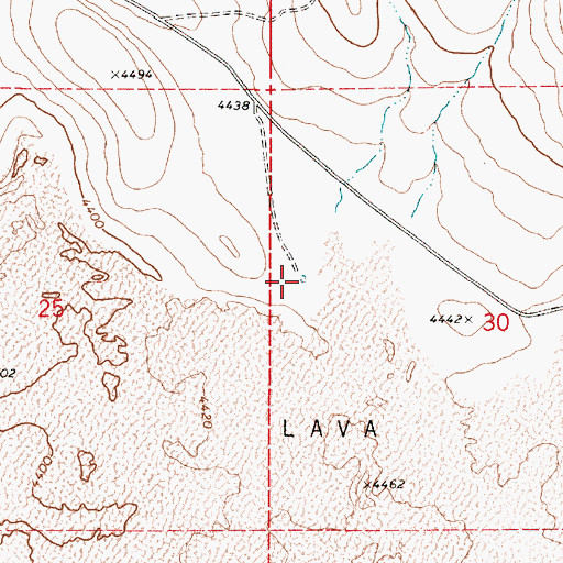 Topographic Map of Angus Reservoir, OR
