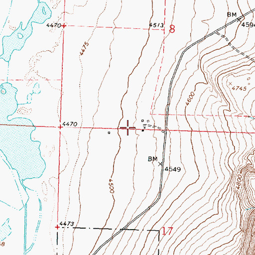 Topographic Map of McKee Ranch, OR