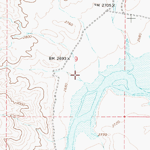 Topographic Map of Morcom Ranch, OR