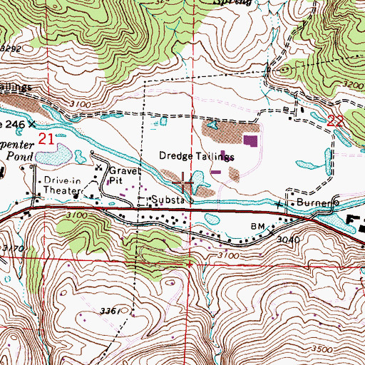 Topographic Map of Patterson Pond, OR