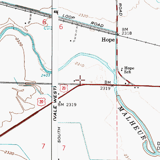 Topographic Map of Grove City Post Office (historical), OR