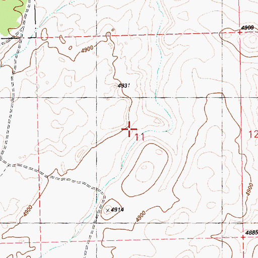 Topographic Map of Hemstad Post Office (historical), OR