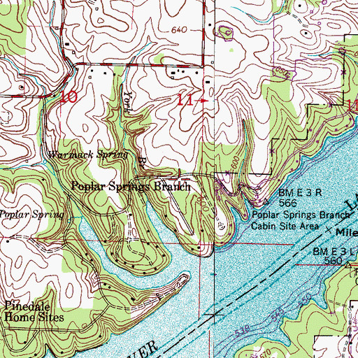 Topographic Map of Miller Cemetery, AL