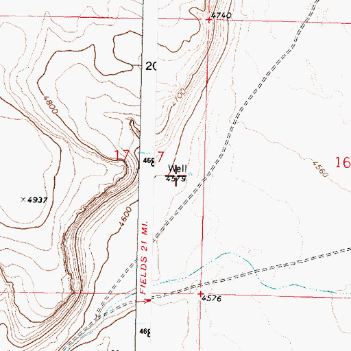 Topographic Map of Early Pass Well, OR