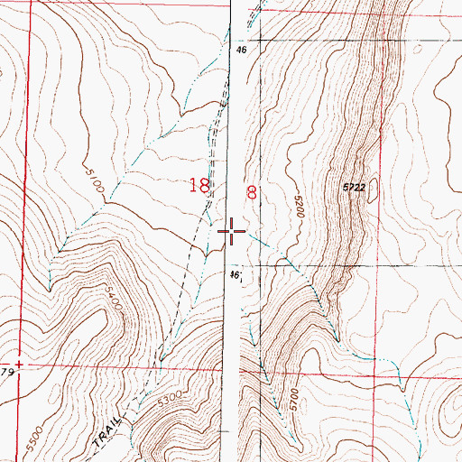 Topographic Map of Antelope Guzzler, OR