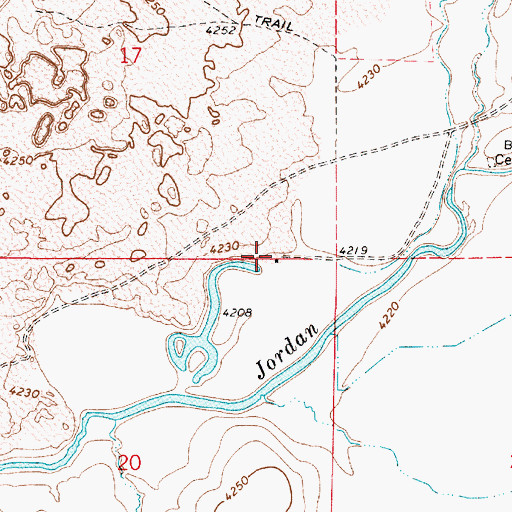 Topographic Map of Barrick and Shannon Ranch, OR
