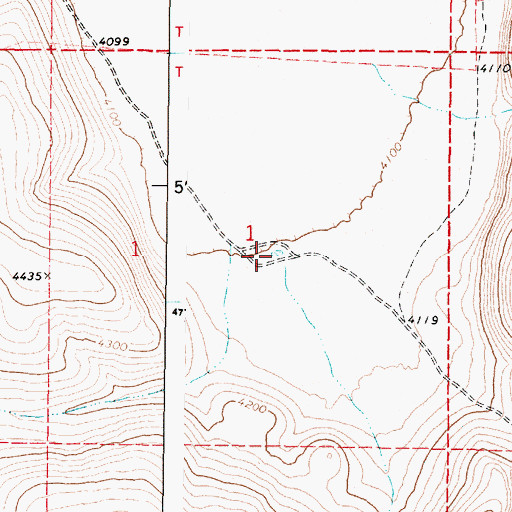 Topographic Map of Turnbull Peak Reservoir, OR