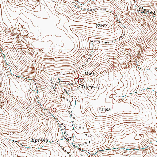 Topographic Map of Western Quartz Mine, OR