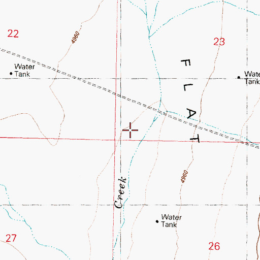 Topographic Map of South Rincon Reseeding Well, OR