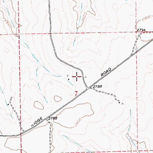 Topographic Map of Center Ridge School (historical), OR