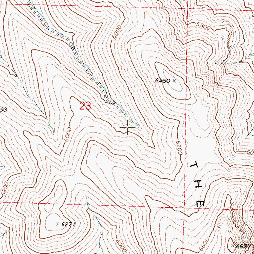 Topographic Map of Bango Reservoir, OR