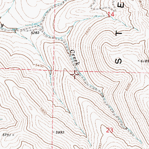 Topographic Map of Bingo Reservoir, OR