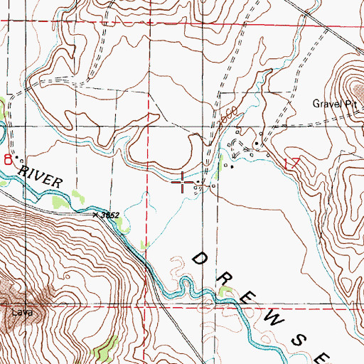 Topographic Map of Howard Ranch, OR