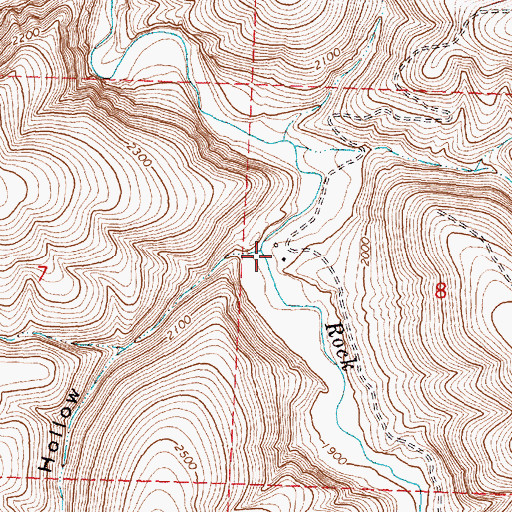 Topographic Map of Murtha Ranch, OR